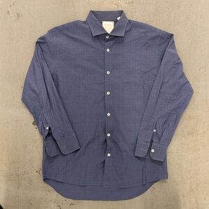Billy Reid Navy Casual Button-Down Shirt